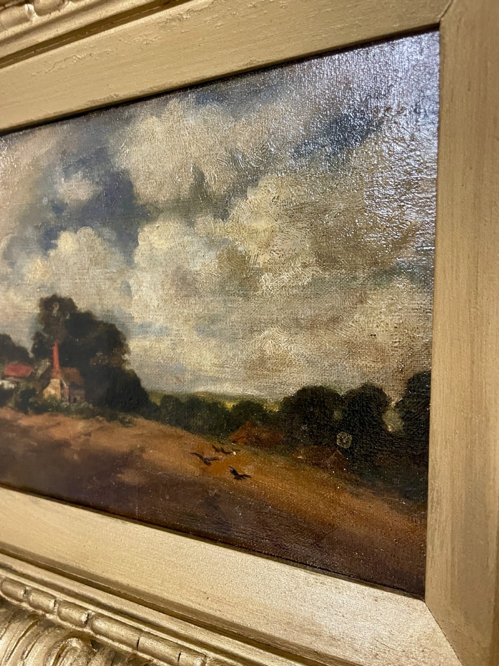 19th Century Oil on Canvas Landscape View XI
