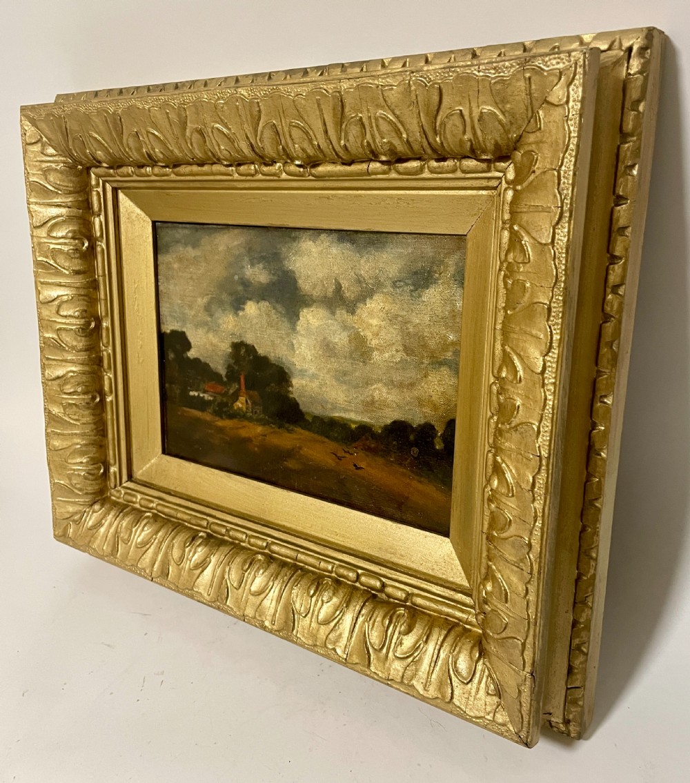 19th Century Oil on Canvas Landscape View XIII
