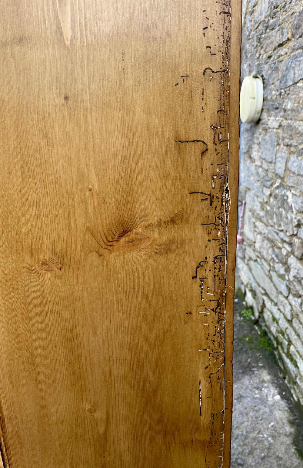 Large Antique Stripped Pine Cupboard View XVI