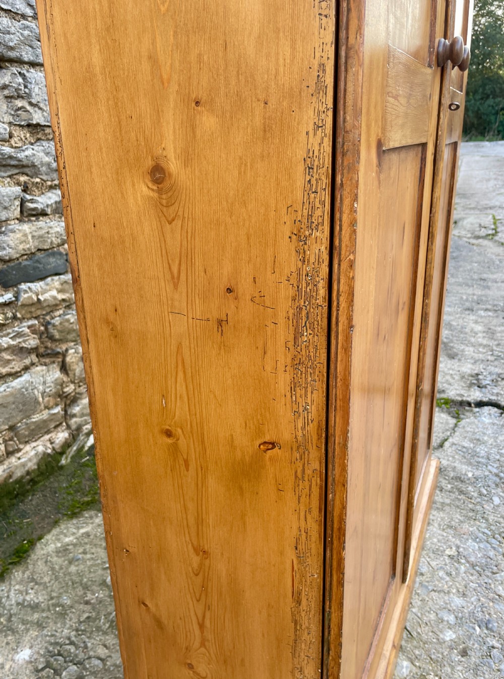 Large Antique Stripped Pine Cupboard View XVIII