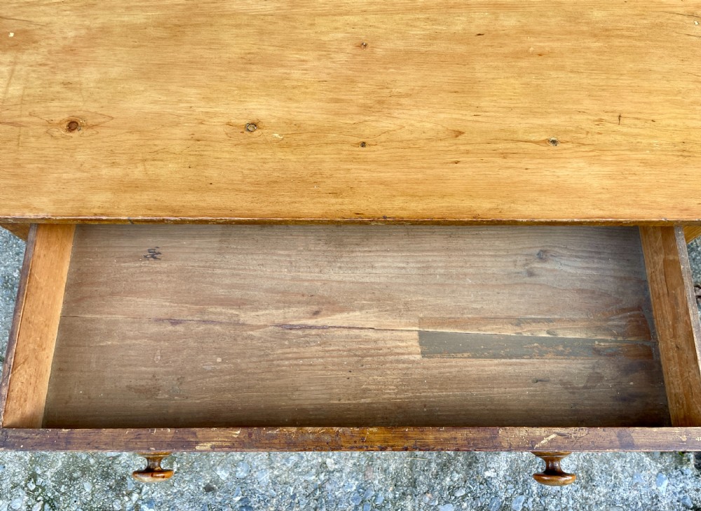 Antique Pine Side Table View IV