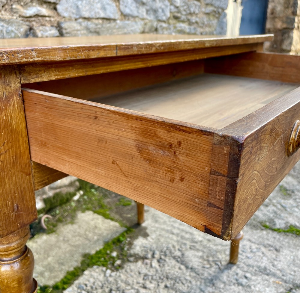 Antique Pine Side Table View V