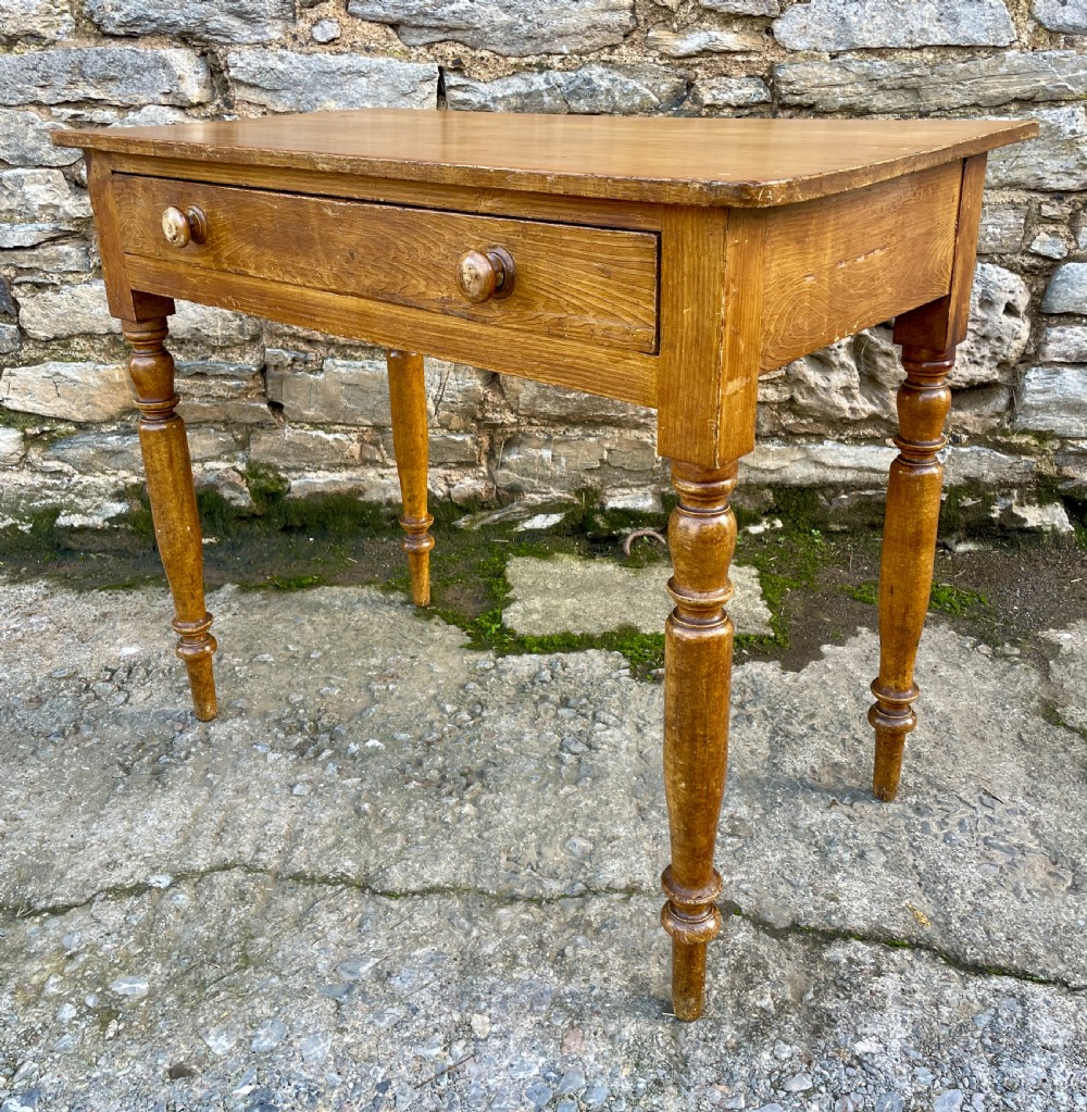Antique Pine Side Table View VI