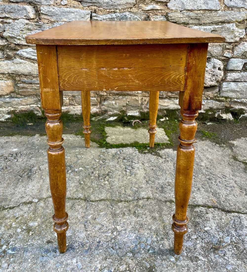 Antique Pine Side Table View VII