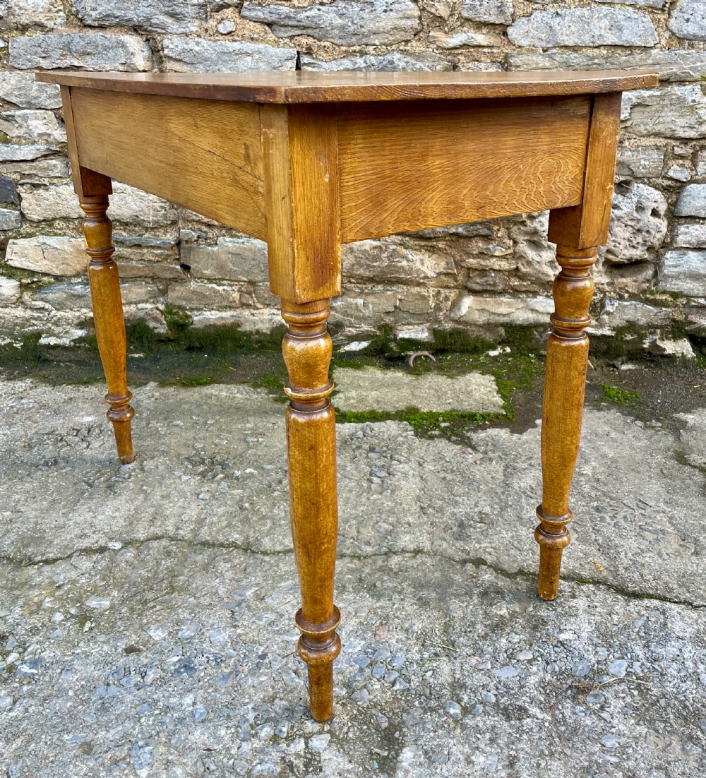 Antique Pine Side Table View IX