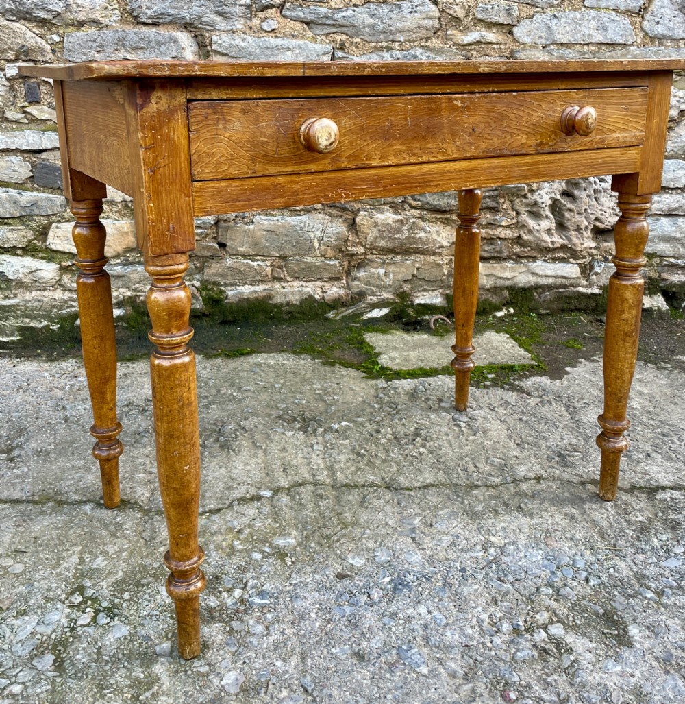 Antique Pine Side Table View X