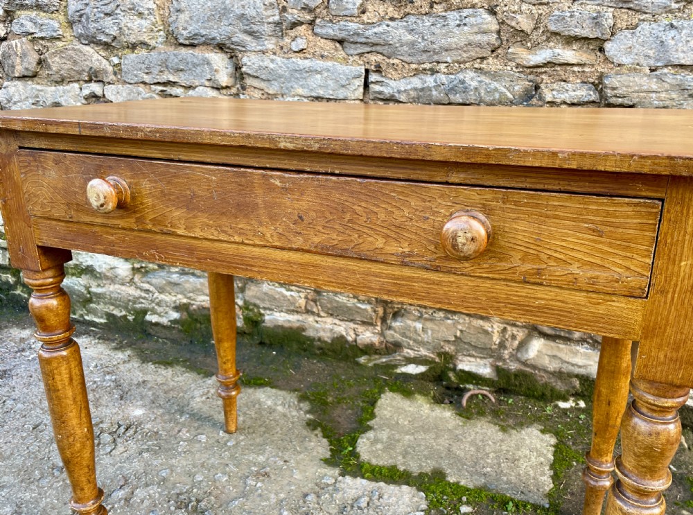 Antique Pine Side Table View XIII