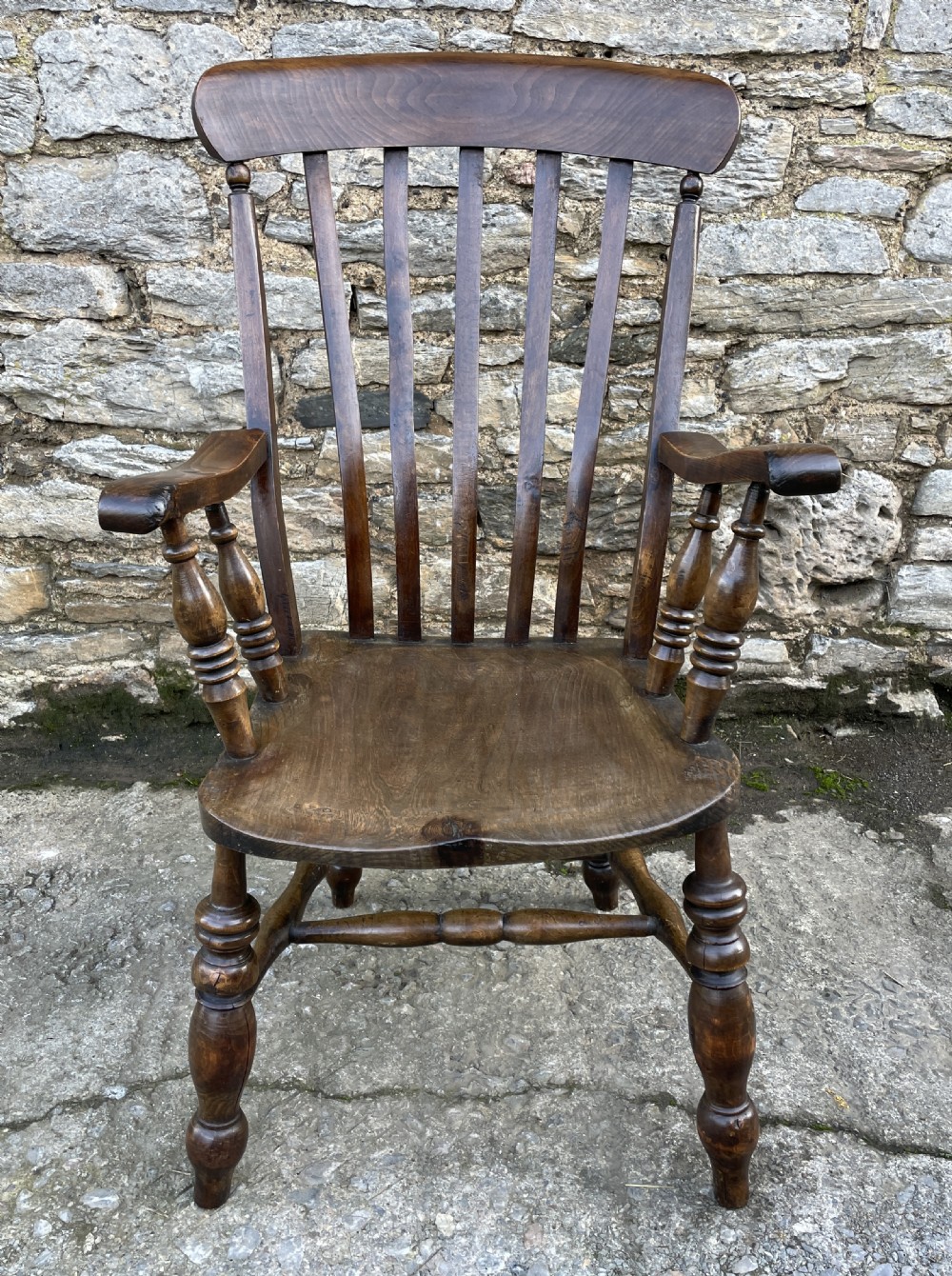 Antique Lathe Back Windsor Farmhouse Chair View II