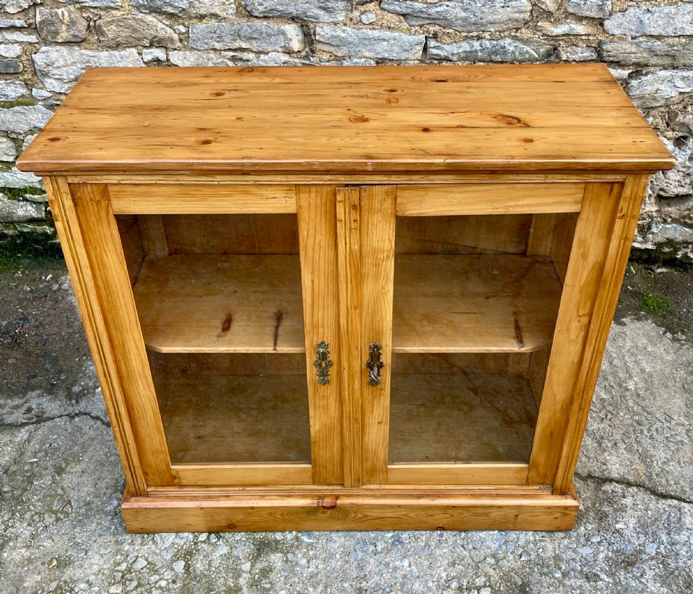 Antique Pine Glazed Cupboard View II