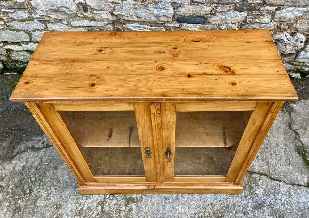 Antique Pine Glazed Cupboard View III