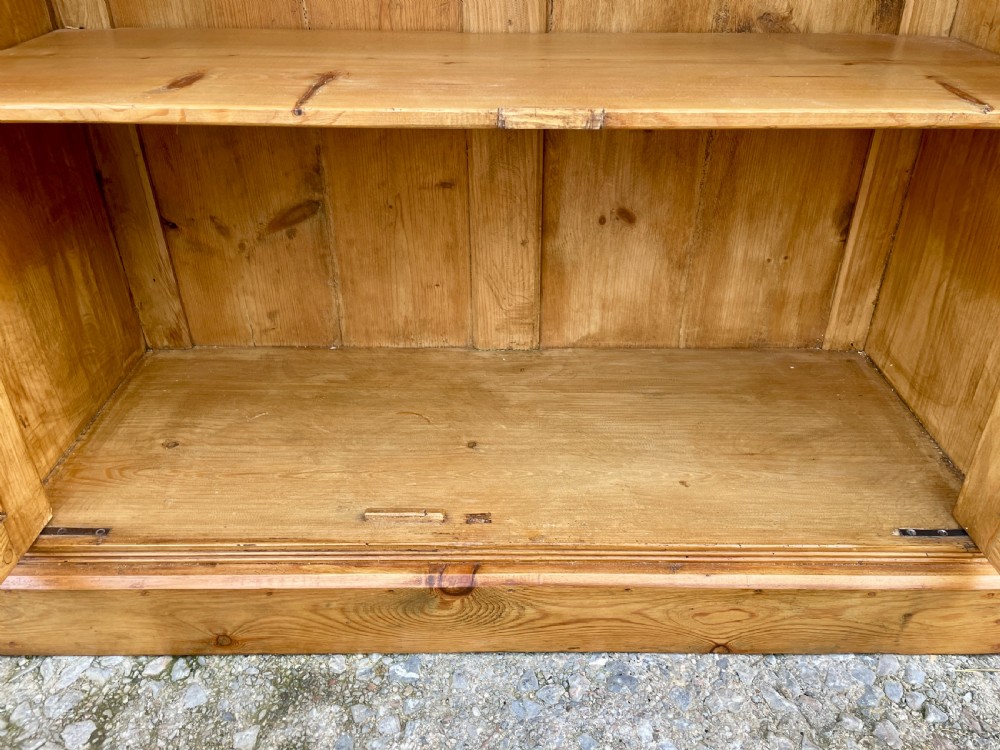 Antique Pine Glazed Cupboard View V