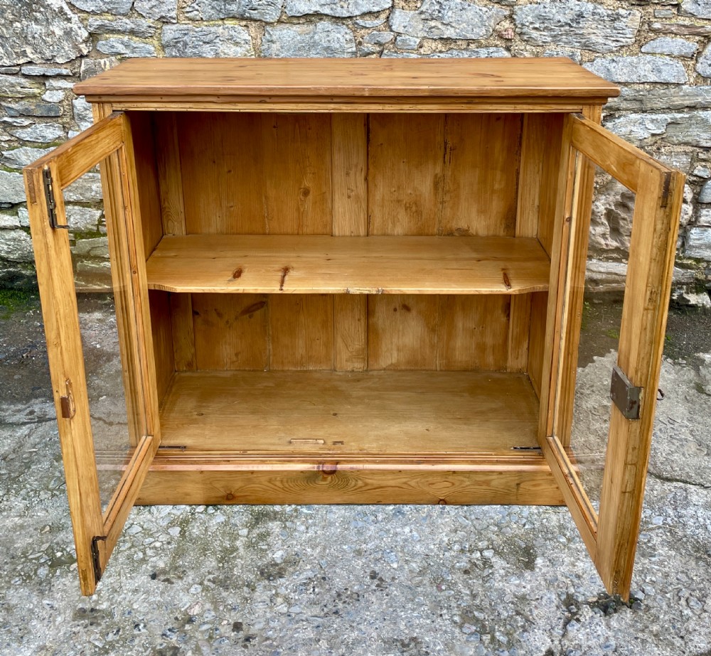 Antique Pine Glazed Cupboard View VI