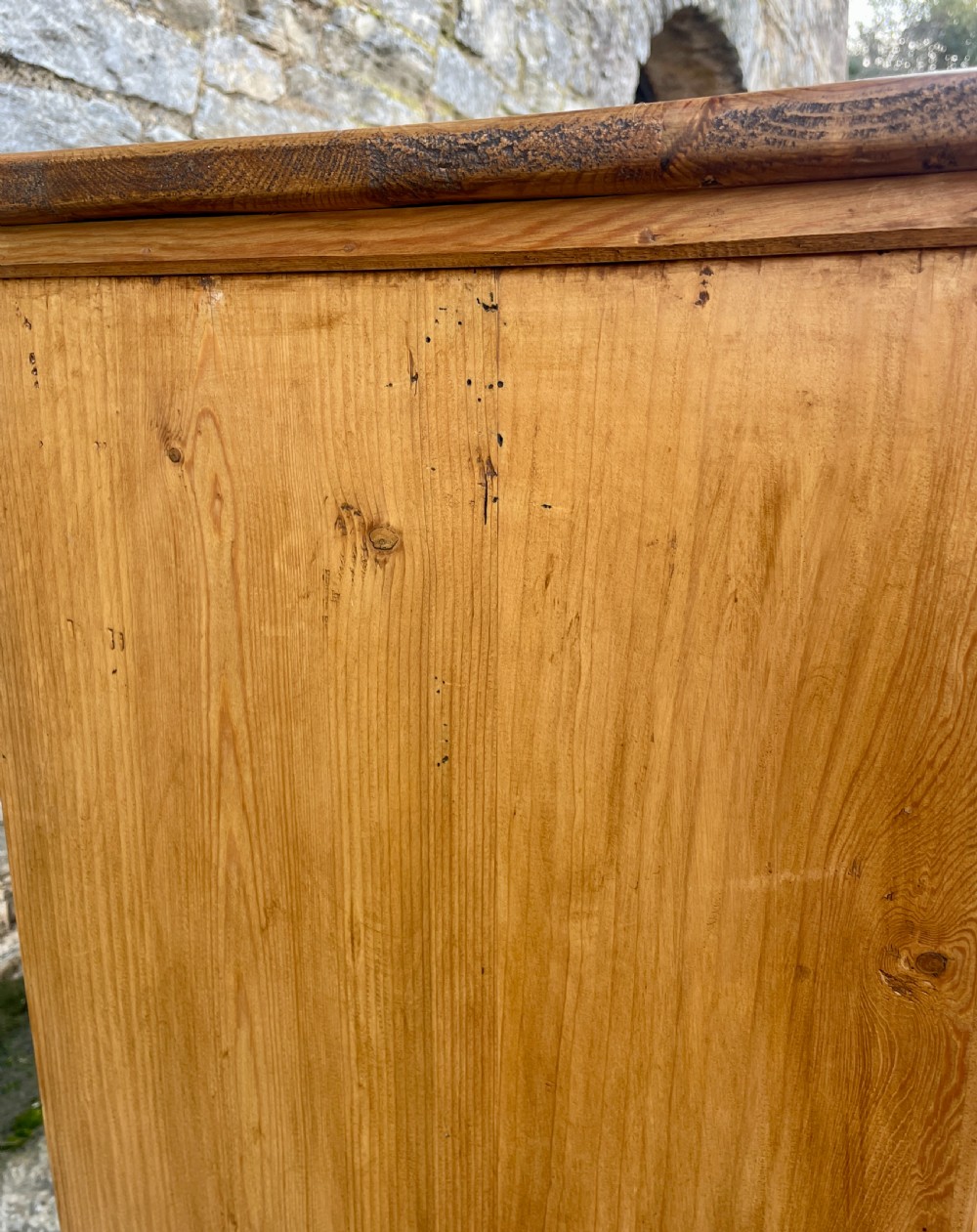 Antique Pine Glazed Cupboard View VIII