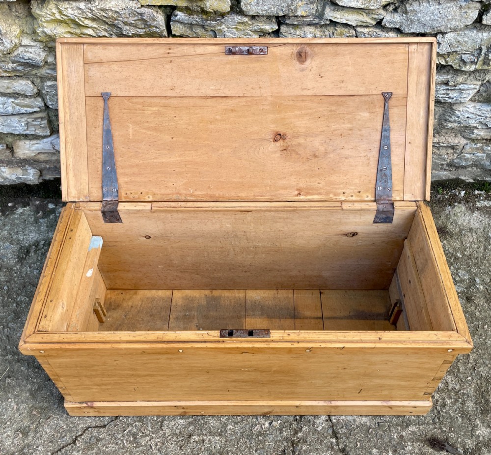 Antique Pine Blanket Box View III