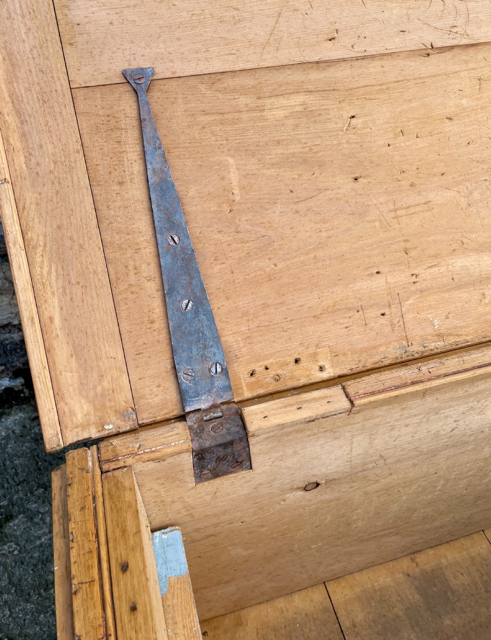 Antique Pine Blanket Box View VII