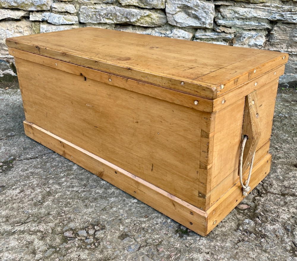 Antique Pine Blanket Box View IX
