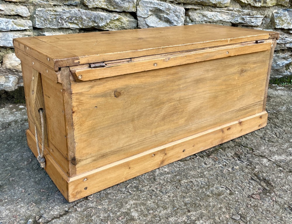 Antique Pine Blanket Box View X