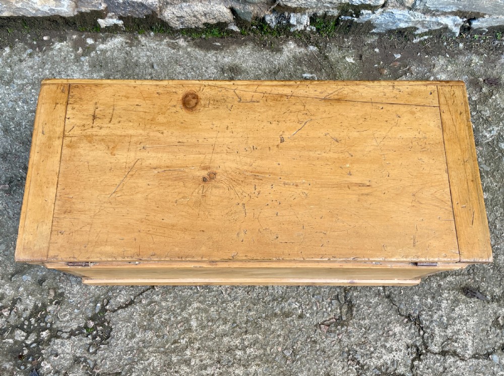 Antique Pine Blanket Box View XI