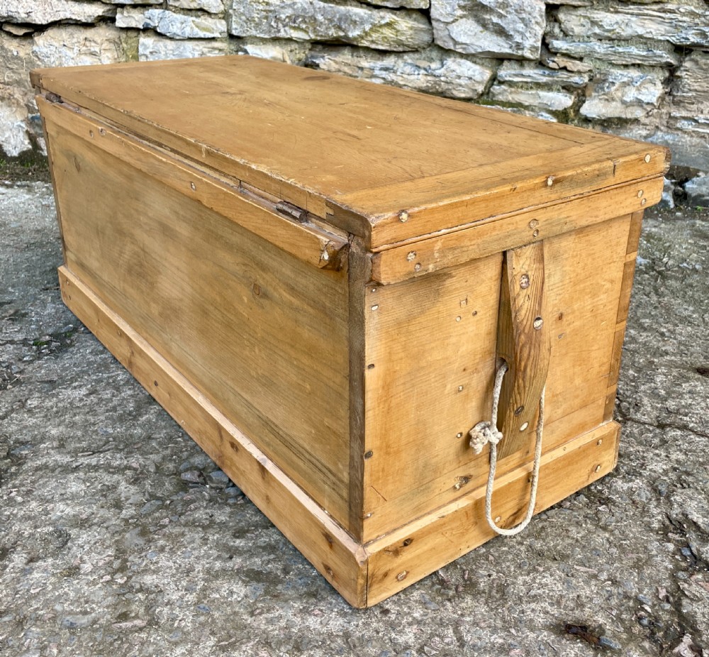 Antique Pine Blanket Box View XII