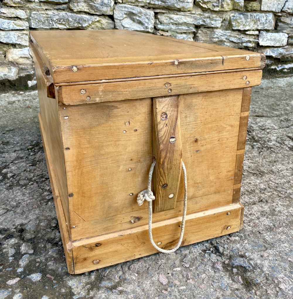 Antique Pine Blanket Box View XIII