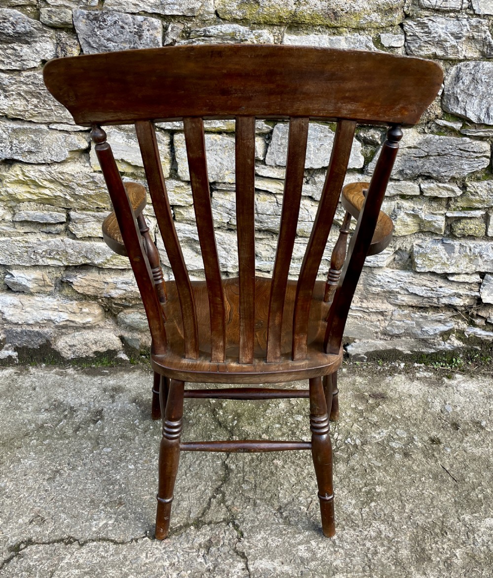 Antique Farmhouse Lathe Back Chair  View VI