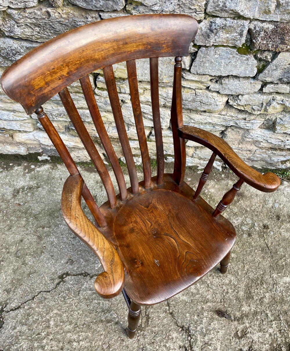 Antique Farmhouse Lathe Back Chair  View VIII