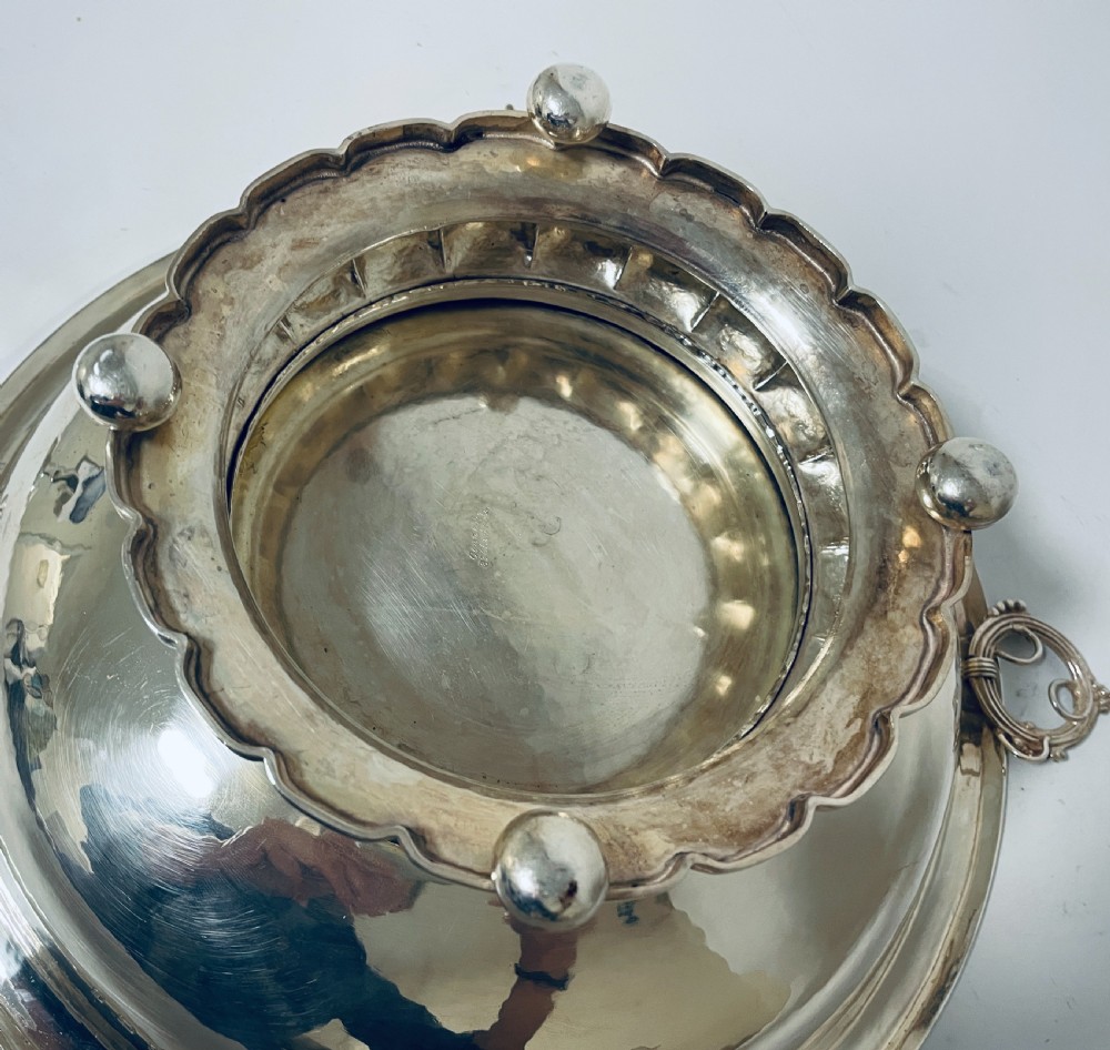 Large Antique Silver Fruit Bowl View VI