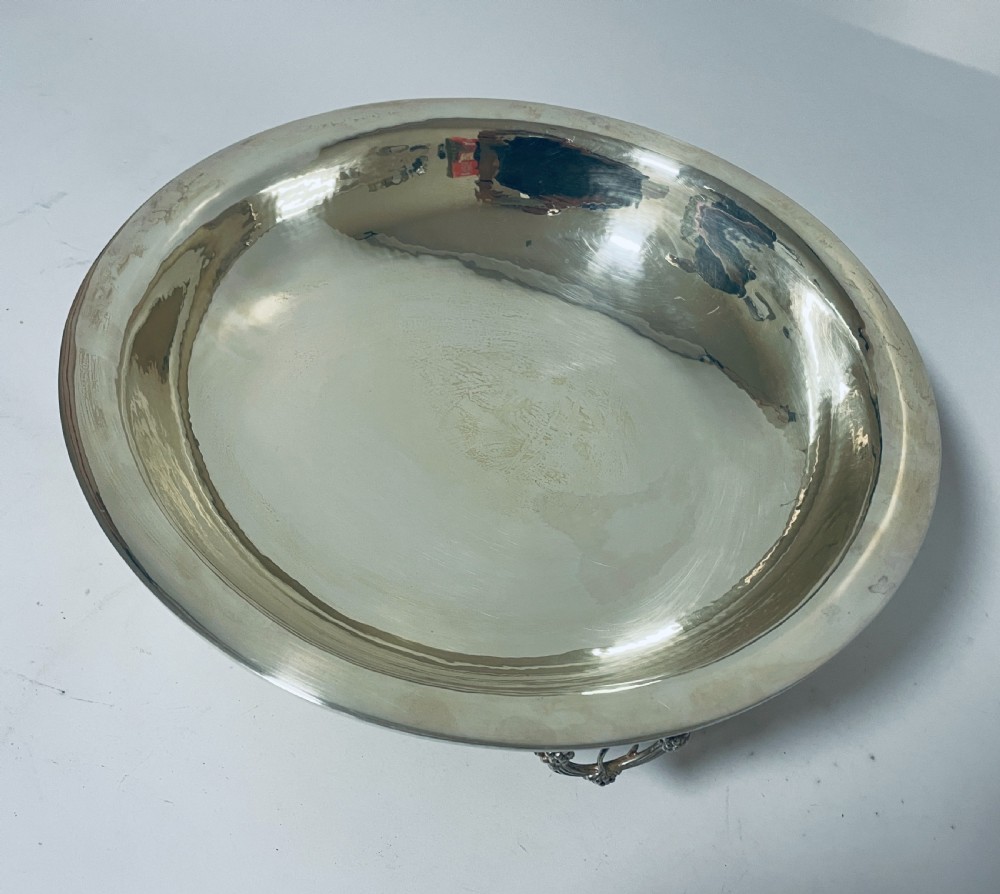 Large Antique Silver Fruit Bowl View VII