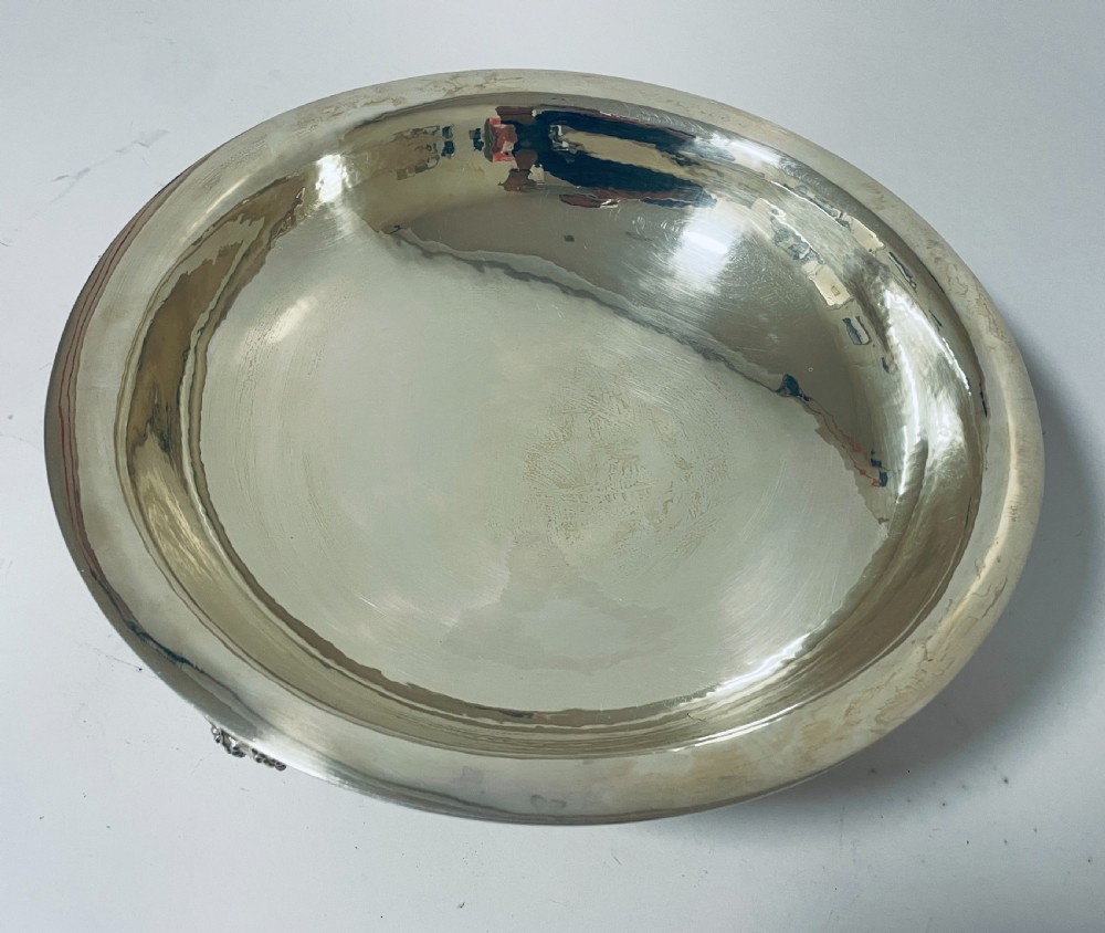 Large Antique Silver Fruit Bowl View VIII