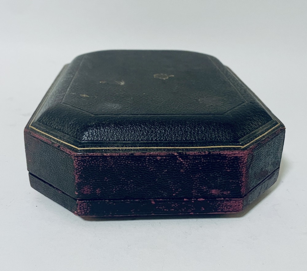 Set of Victorian Silver Salts in Box View XVII