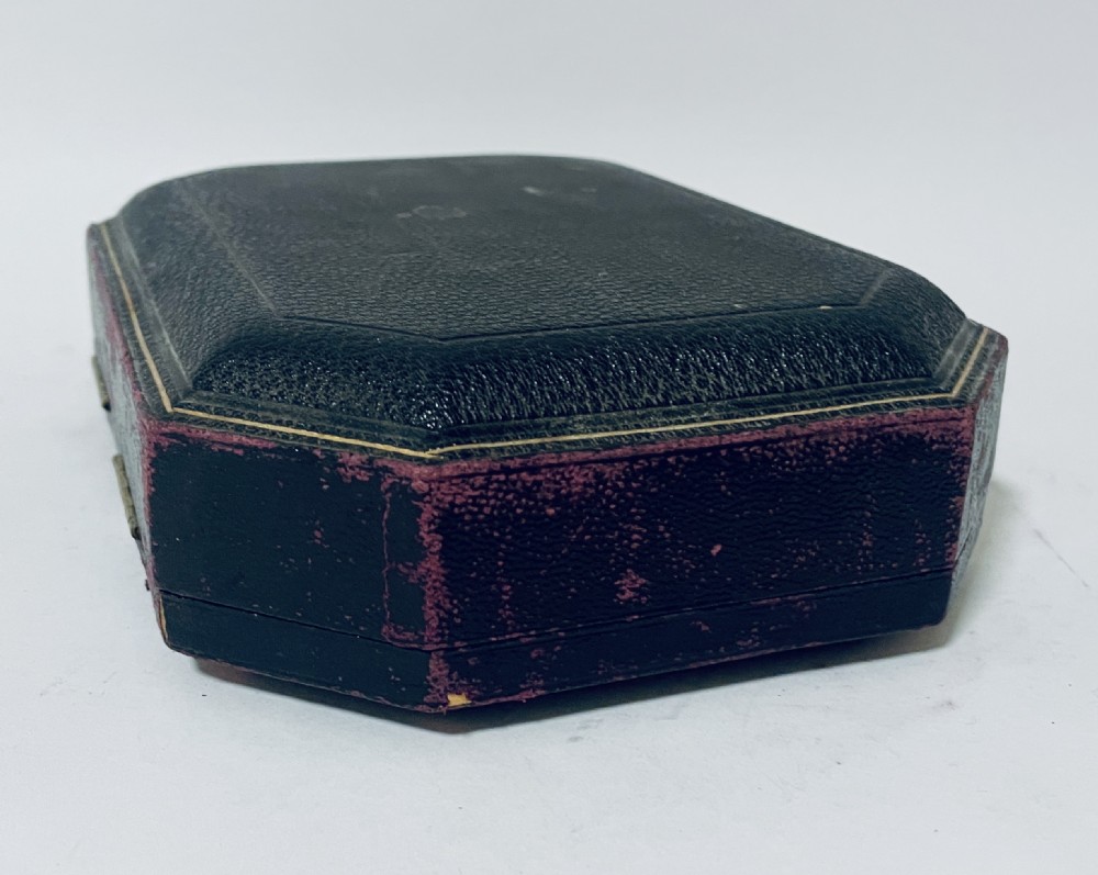 Set of Victorian Silver Salts in Box View XVIII