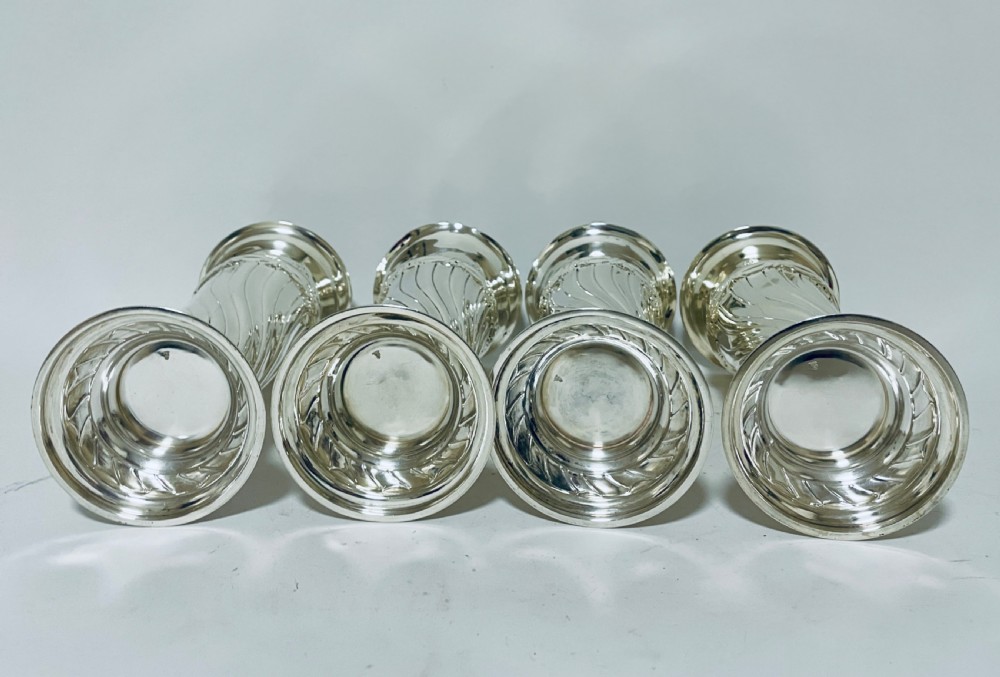 Set of 4 Antique Silver Vases View X