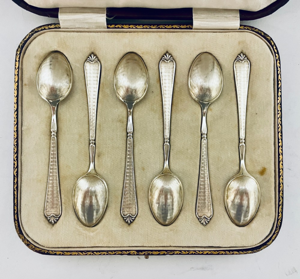 Set of 6 Antique Silver Teaspoons View III