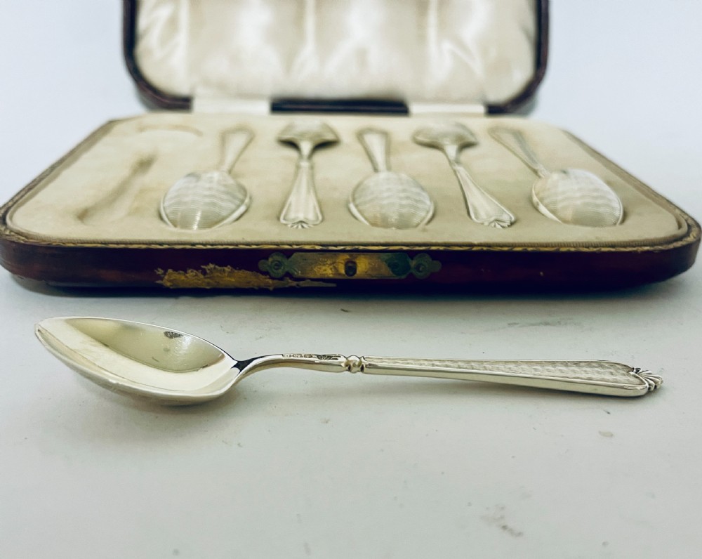 Set of 6 Antique Silver Teaspoons View IX