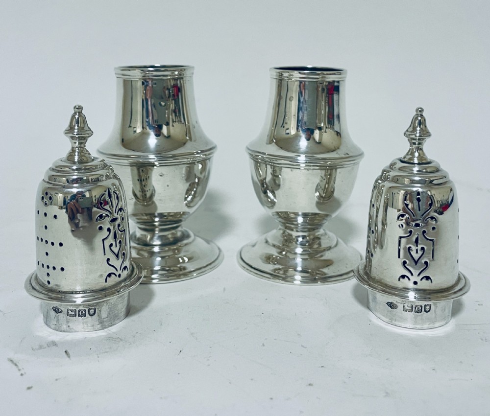 Pair of Victorian Silver Pepperettes View XI
