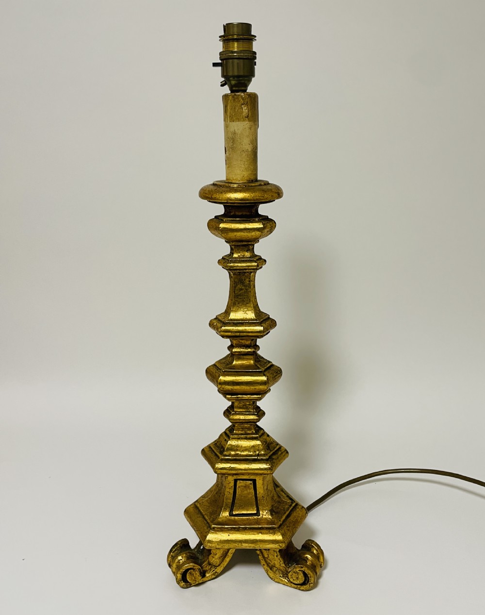 Antique Gilt Table Lamp