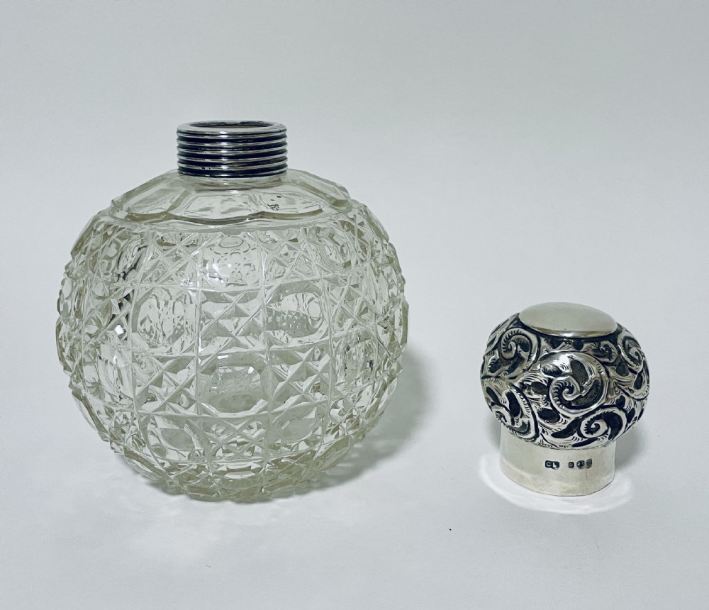 Antique Silver Scent Bottle View IX
