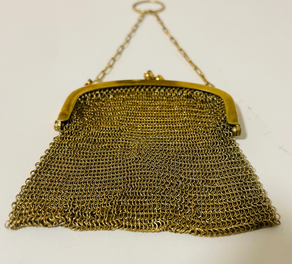 Art Deco Gold Plated Purse View V