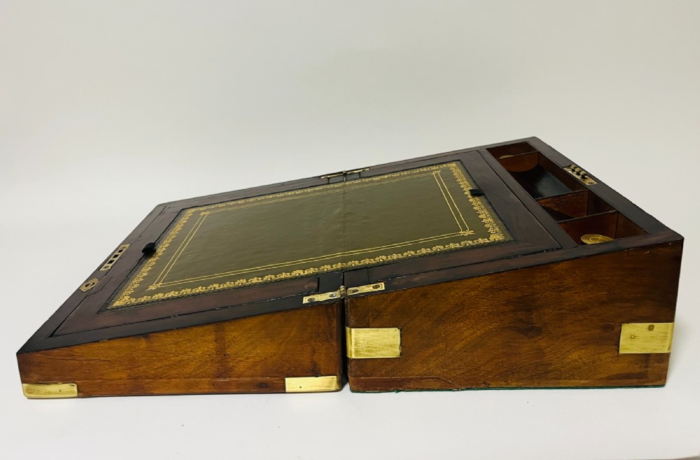 Victorian Burr Walnut Writing Slope with Secret Drawers View X
