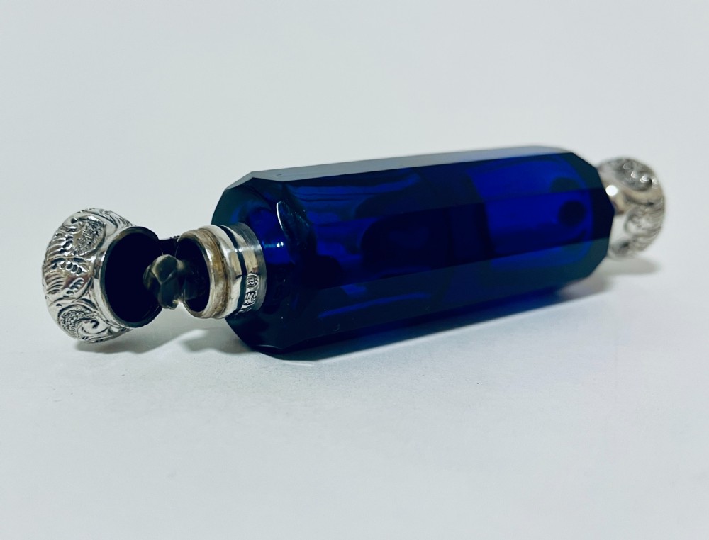 Victorian Silver Double Ended Scent Bottle View VII