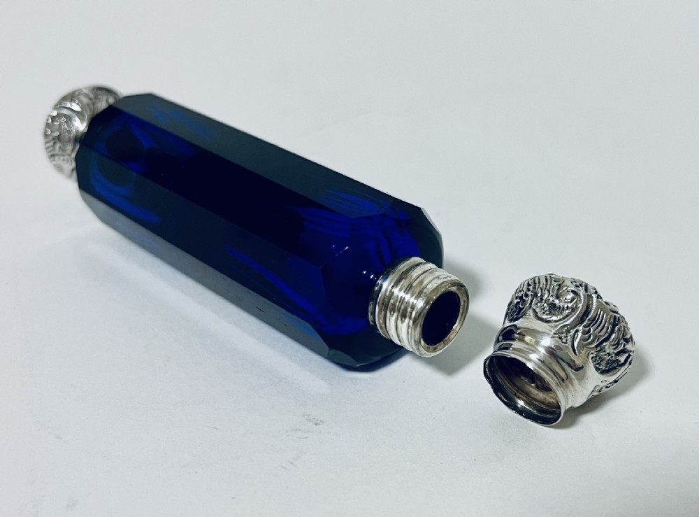 Victorian Silver Double Ended Scent Bottle View X