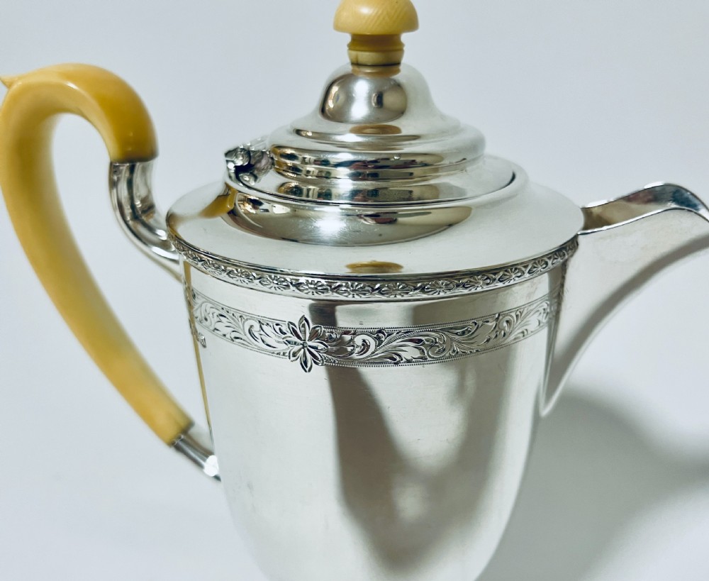 Art Deco Sterling Silver Teapot View XII