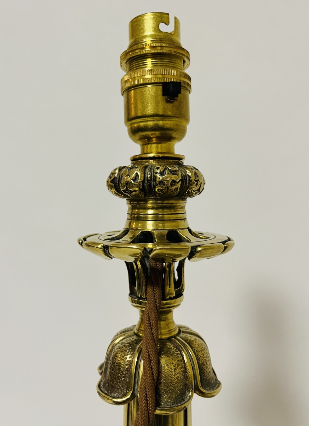 Victorian Brass Table Lamp View VIII