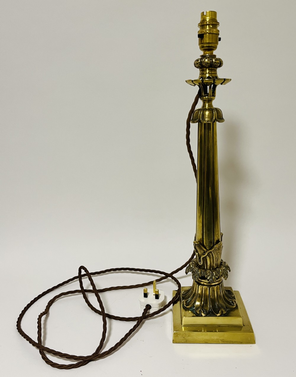 Victorian Brass Table Lamp View XI