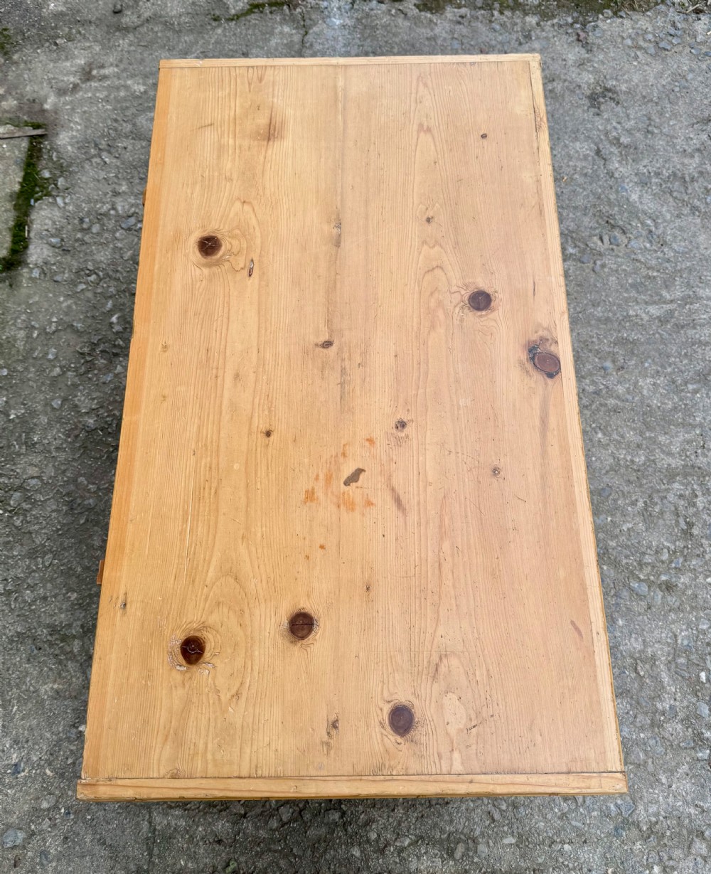 Large Antique Continental Pine Blanket Box View III