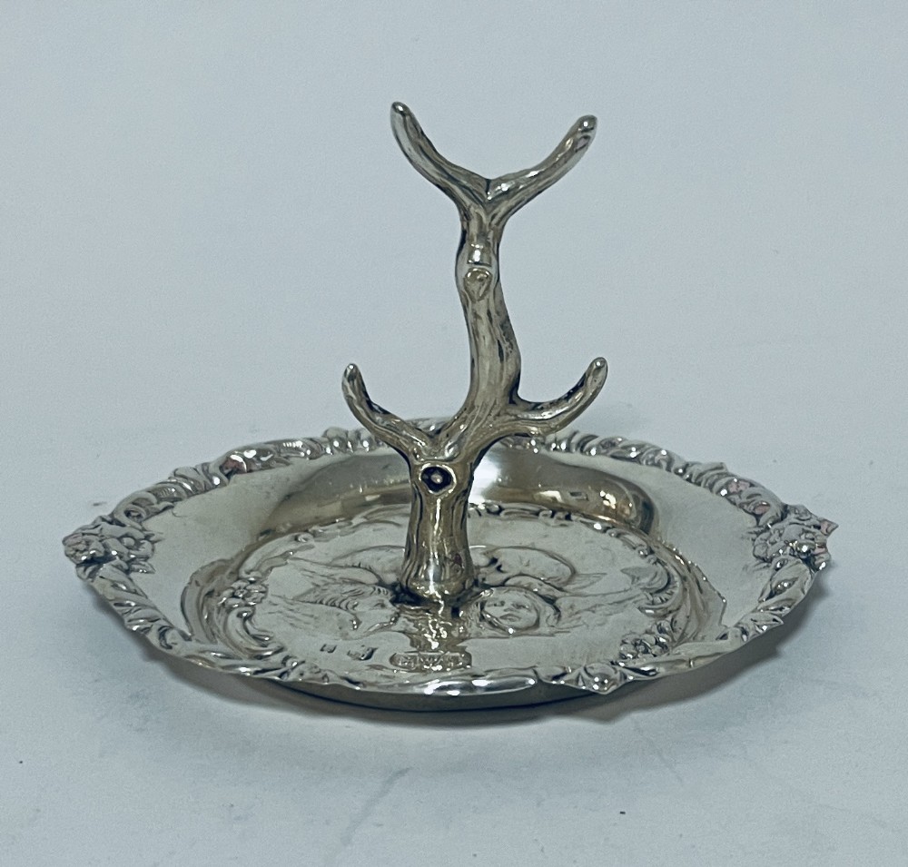 Antique Silver Ring Tree