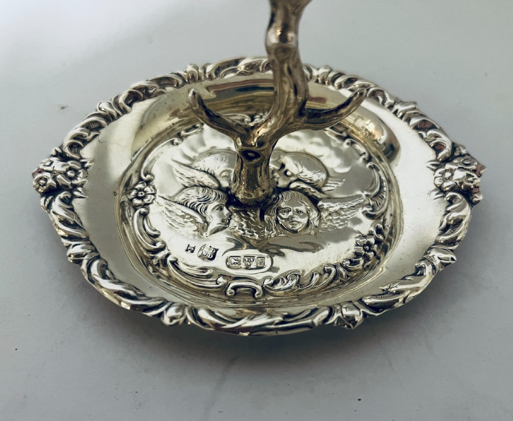 Antique Silver Ring Tree View II