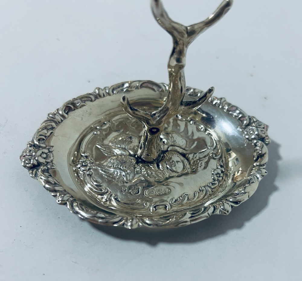 Antique Silver Ring Tree View VII