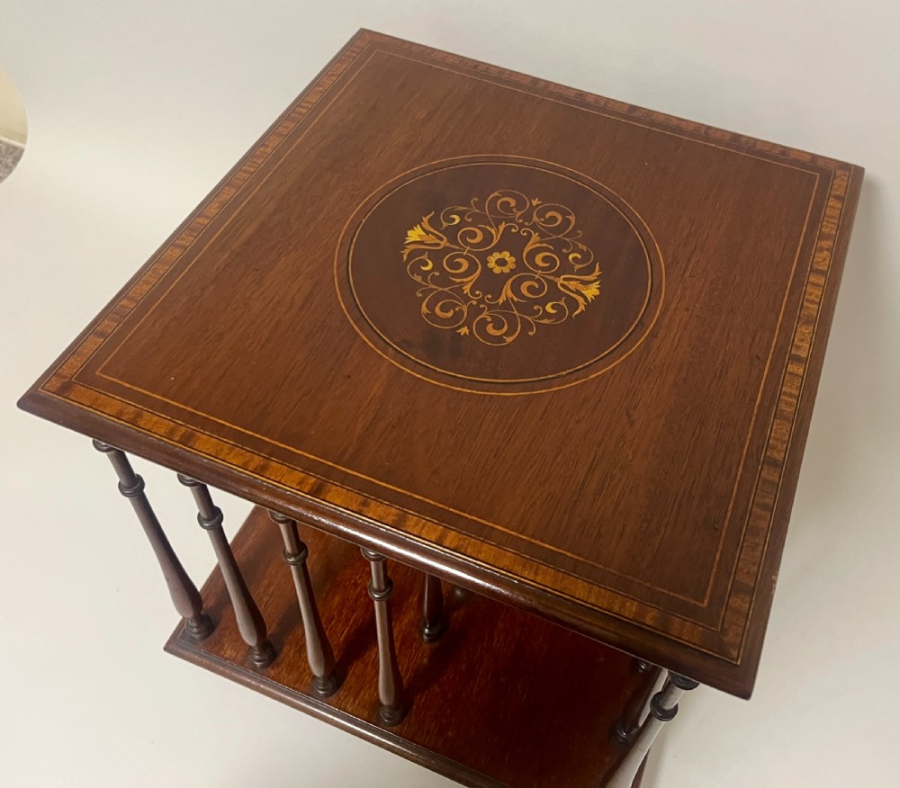 Antique Tabletop Revolving Bookcase View III