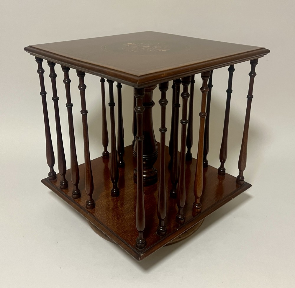 Antique Tabletop Revolving Bookcase View VI